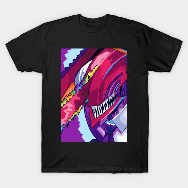 Anime Devil Hunter Colorful T-Shirt by Zet Art